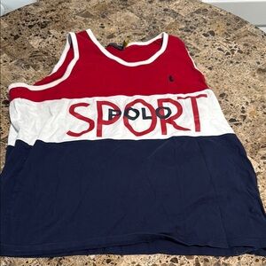 Polo by Ralph Lauren Red, White, and Blue Tank Top
